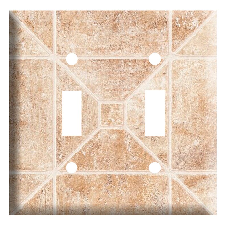 Tile Switch Stone Tile Look Design(not Actual Tile), Plastic Light Switch Cover ...