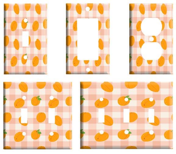 Peach Home Decor Plate WorldAcc Metal Light Switch Plate Outlet Cover ...