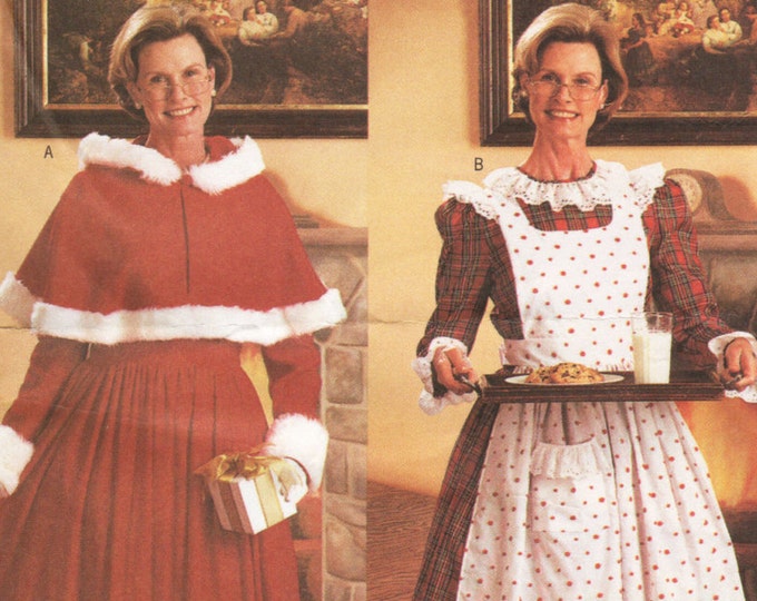 Mrs Claus Costume Pattern Traditional Mrs Santa Claus Christmas Cape