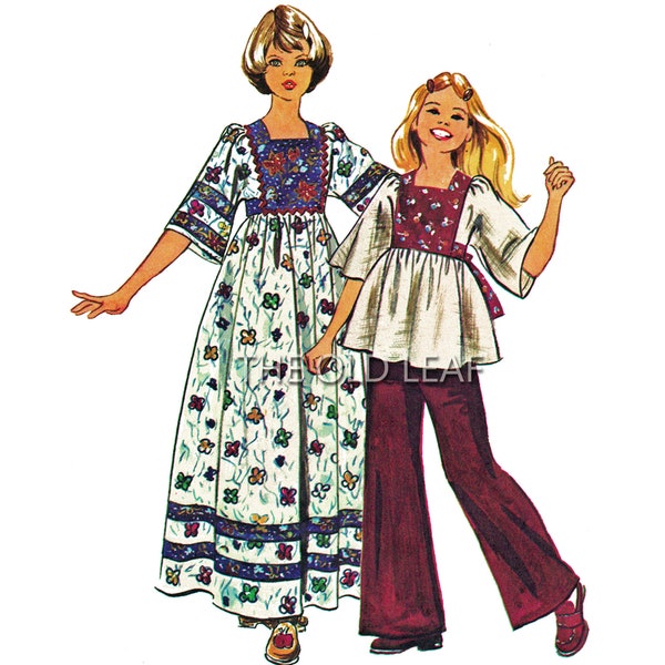 Hippie Dress Pattern Etsy