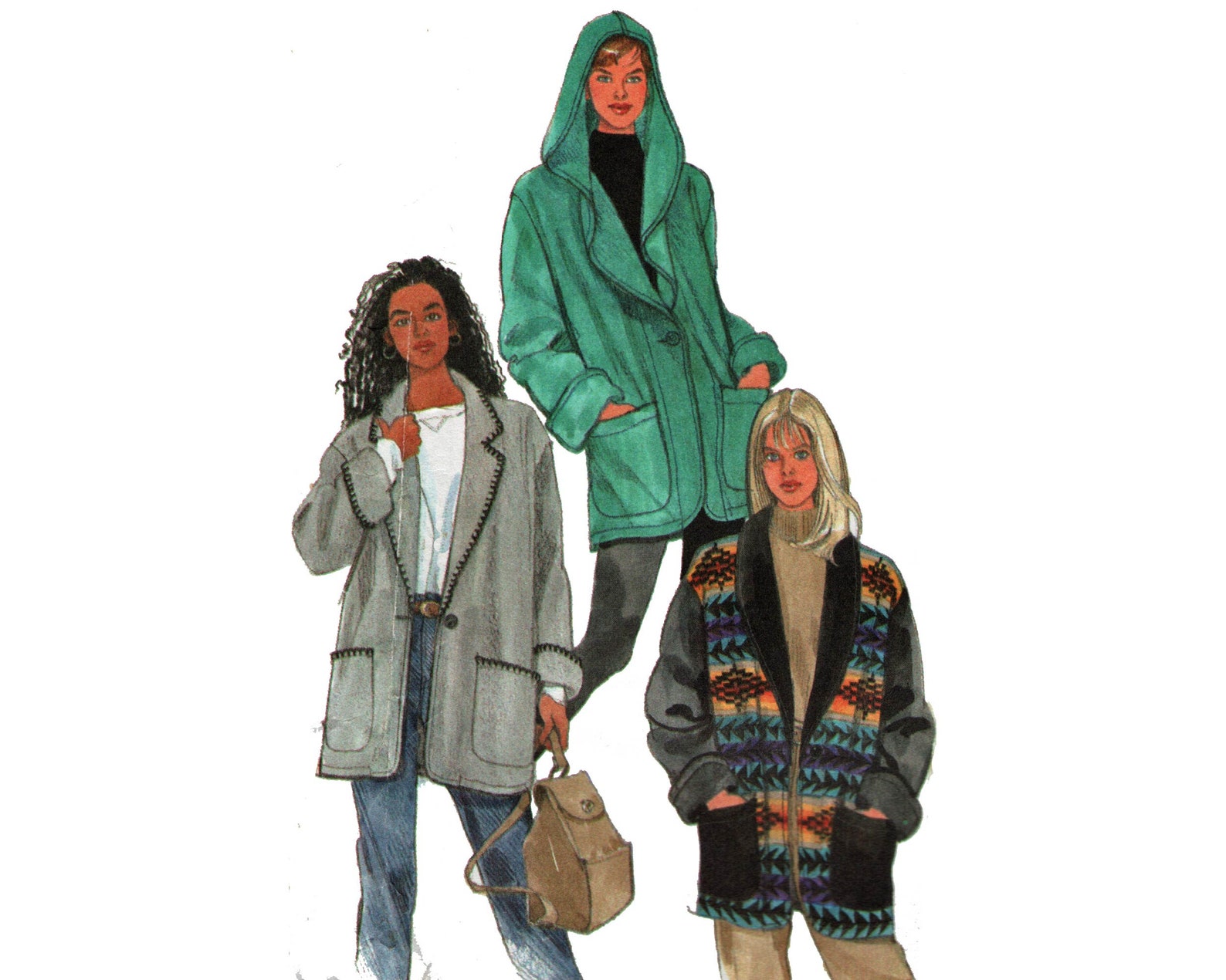 Fleece Jacket Pattern With Optional Hood Simplicity 9744 Etsy