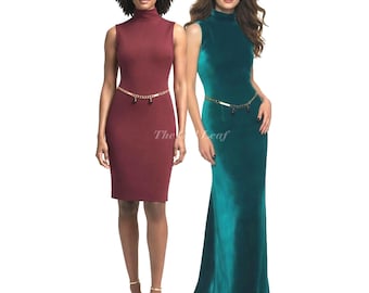 Oscar de la Renta Cocktail Dress Pattern — Vogue 2021 (UNCUT)