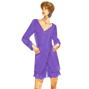 Donna Karan Vogue 1094 Pattern: Asymmetric Tunic Top, Pants & Shorts (UNCUT)