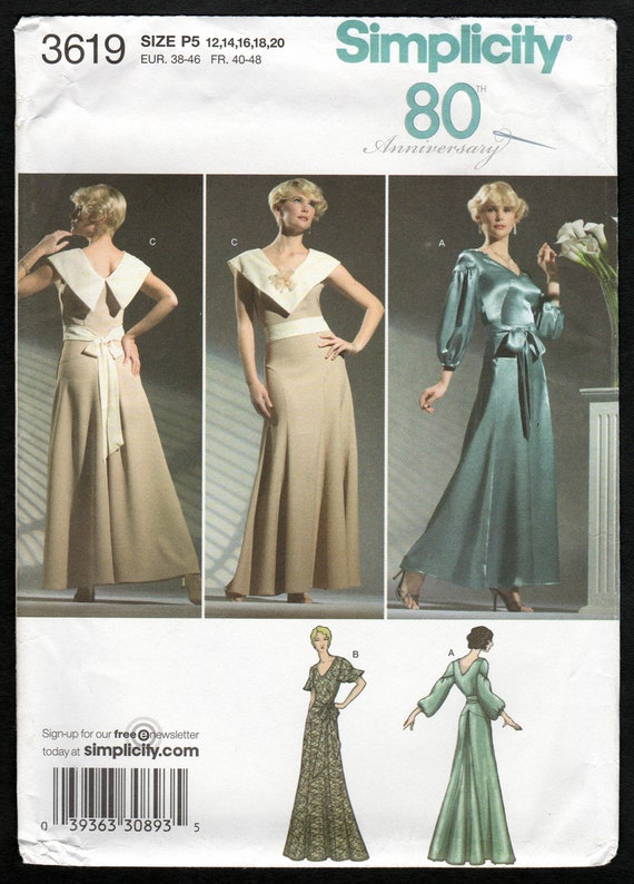 sachin and babi light blue dress Wedding & Evening Formal Sewing Patterns main image 1