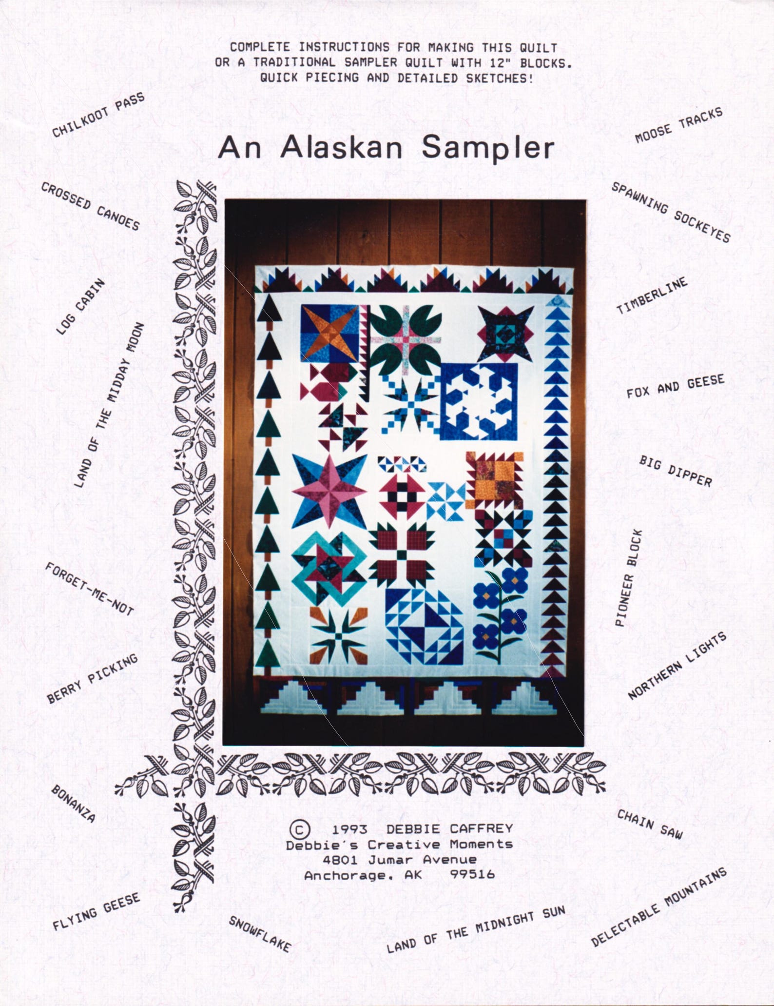 Alaska Inspired Quilt Pattern - an Alaskan Sampler by Debbie Caffrey - Etsy