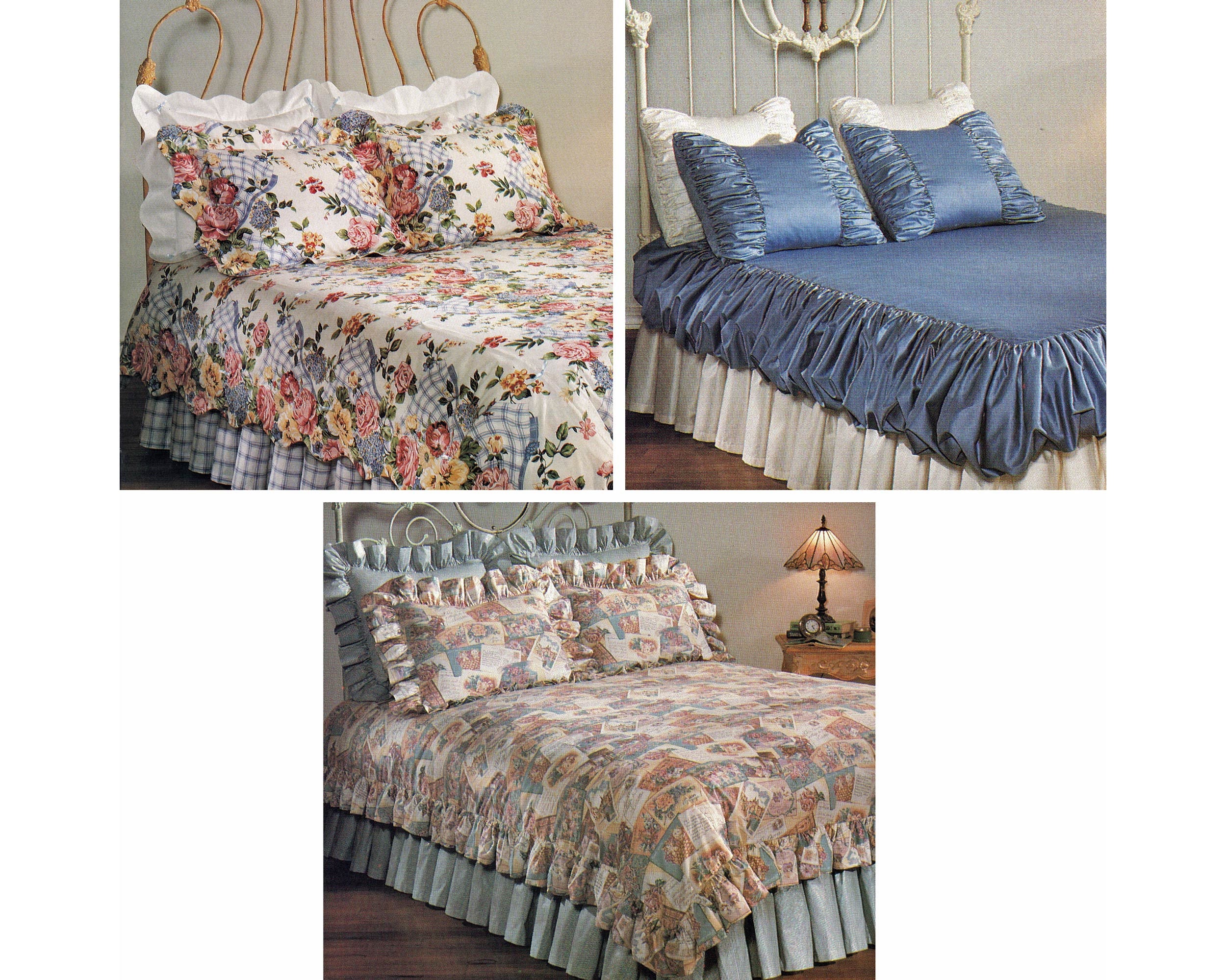 Sewing Pattern For Beddings Duvet Cover Dust Ruffle Pillow Etsy