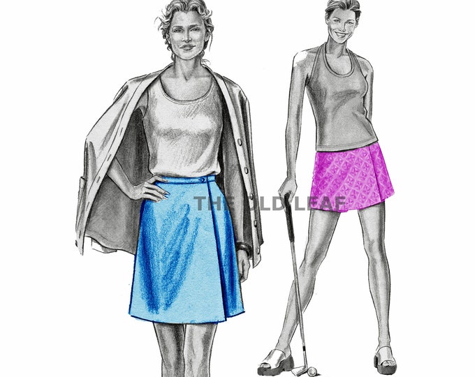 Sewing Pattern for Golf Skirt or Skort, Stretch & Sew 490, UNCUT Etsy