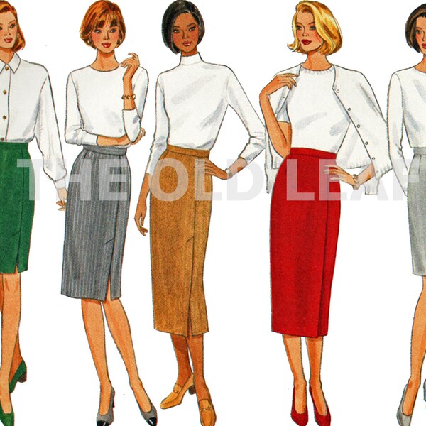 Easy Sewing Pattern - Straight Skirt in 3 Lengths, Butterick 4213, UNCUT