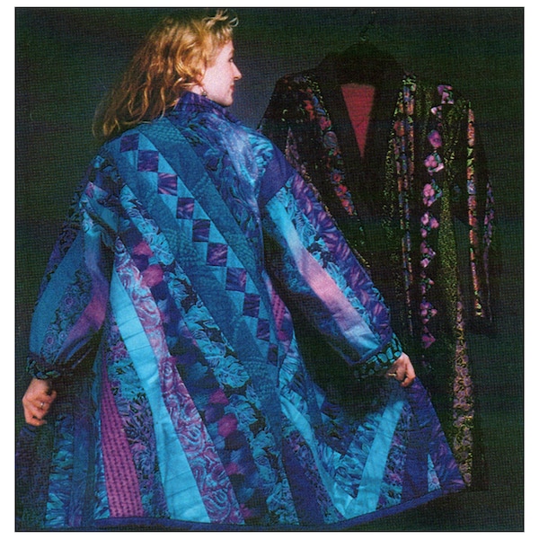 Pattern for Seminole Squares Quilt Coat or Jacket by Tabitha Quilts, UNCUT