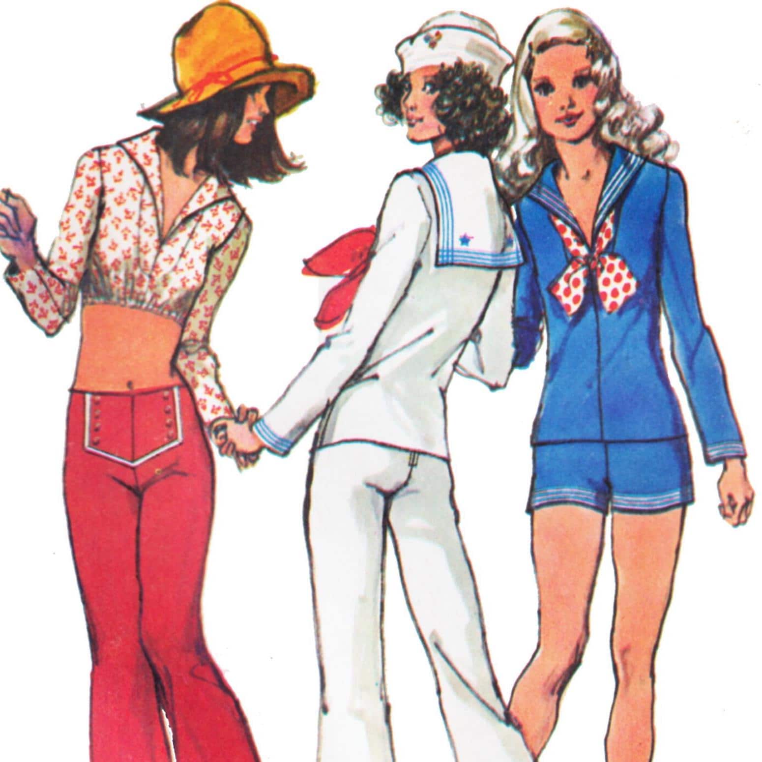 トップス 60s 70s sailor design pullover shirt USA 60s 70s sailor design pullover shirt USA