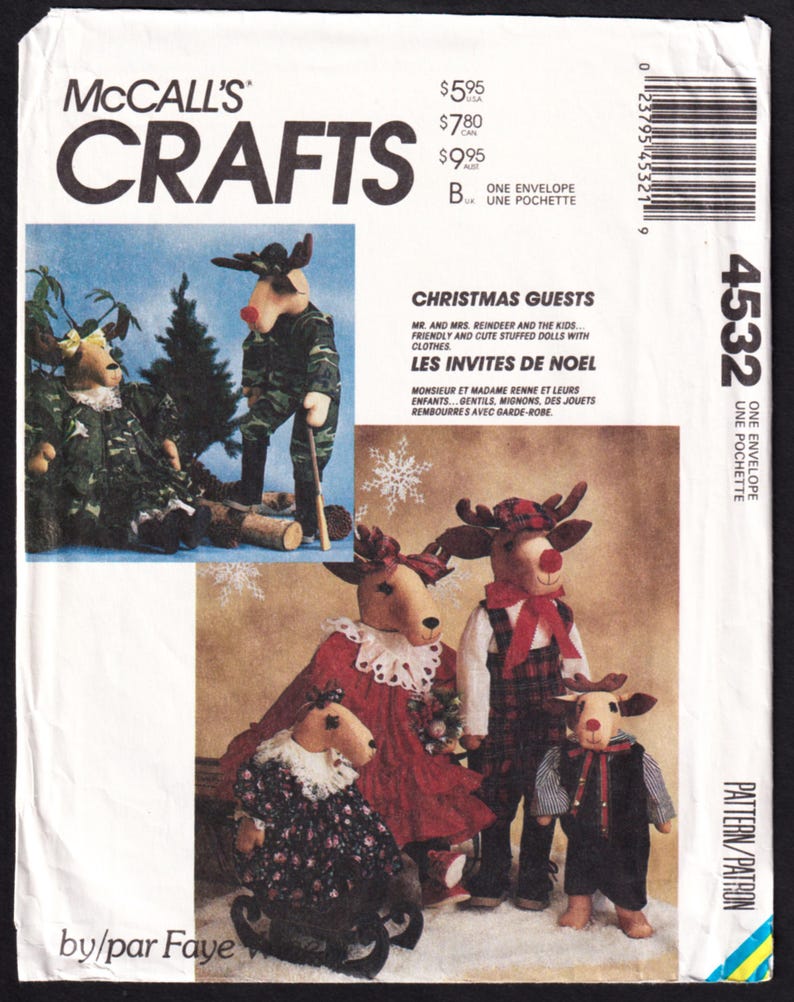 McCall's Crafts Pattern 7482 – Ribb-Itt 24 "Mrs. & Mrs. Frog" Dolls & Babies Sewing Pattern By Faye Wine - View #10