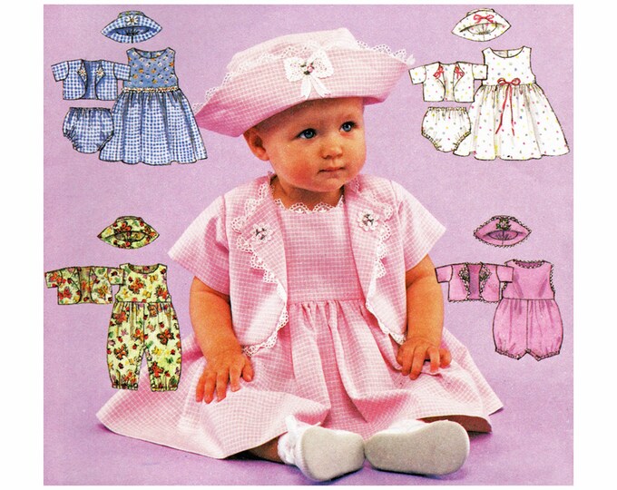 Sewing Pattern for Baby Dress Jacket Romper Jumpsuit & Hat Etsy