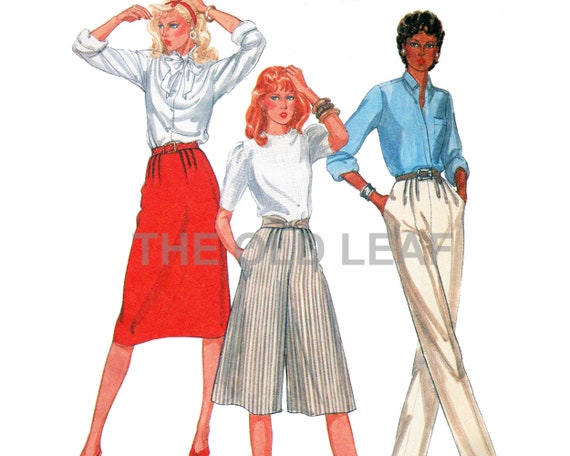 Sewing Pattern for Culottes Skirt & Pants by Palmer Pletsch - Etsy