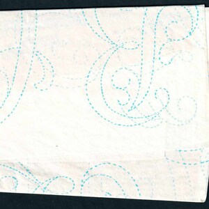 Script Alphabet Letter Transfer Pattern, Vintage 1940s McCalls 1339 - UNCUT image 4