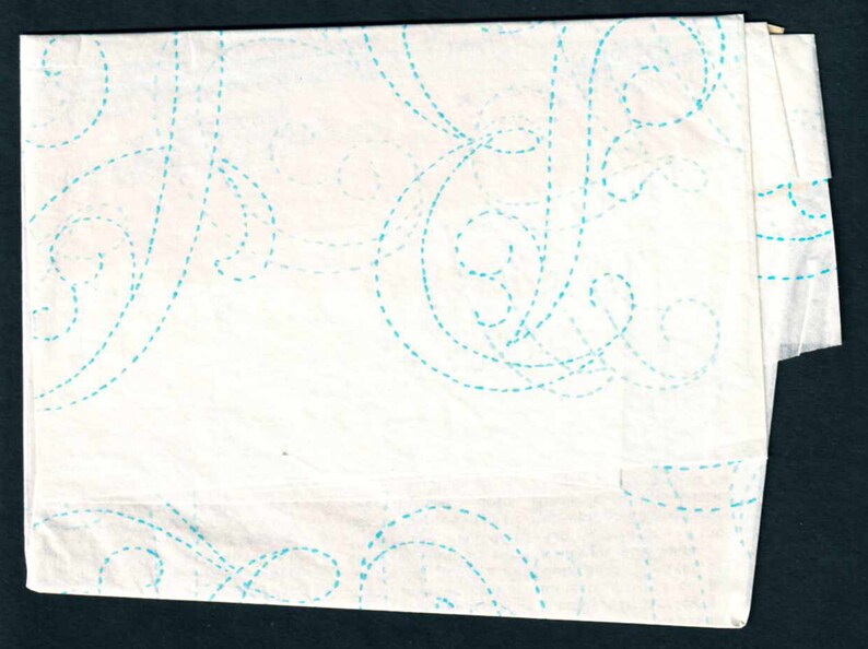 Script Alphabet Letter Transfer Pattern, Vintage 1940s McCalls 1339 - UNCUT image 4