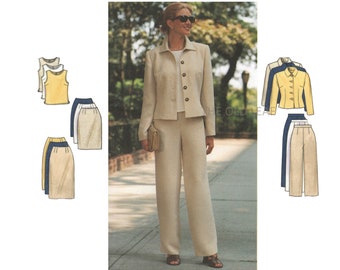 Misses Suit Pattern - Jacket, Top, Skirt & Pants, Easy Butterick 5941, UNCUT