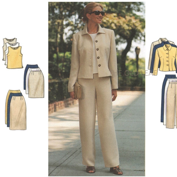 Misses Suit Pattern - Jacket, Top, Skirt & Pants, Easy Butterick 5941, UNCUT
