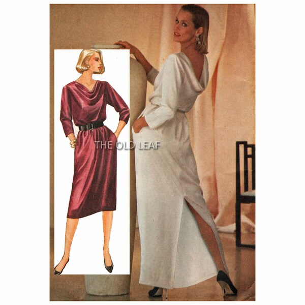Draped Dress Pattern Etsy