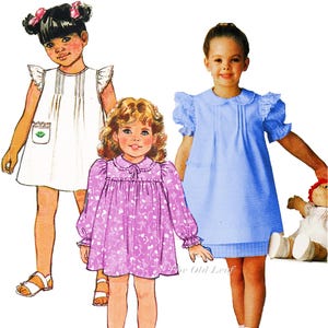 Cabbage Patch Dress Pattern for Doll & Childs Size 3, Butterick 6595