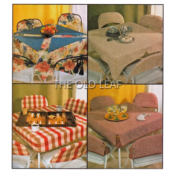 Sewing Pattern - Card Table Cover & Folding Chair Covers, McCalls 2828, UNCUT
