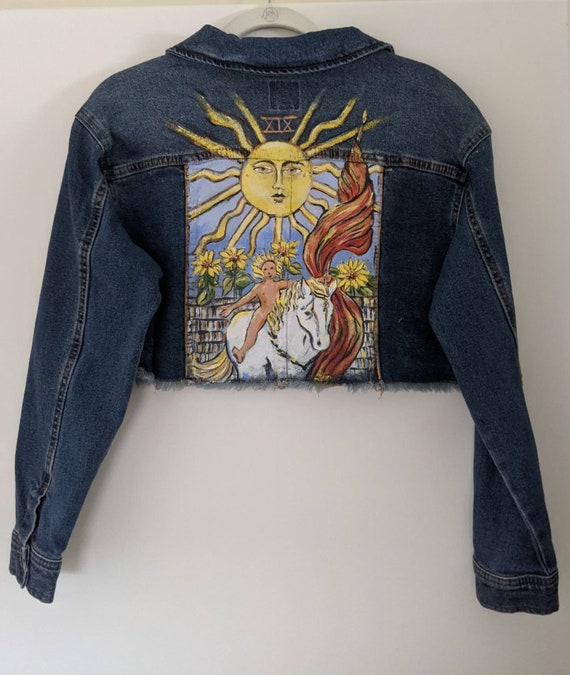 Hand-painted Tarot Inspired Denim 