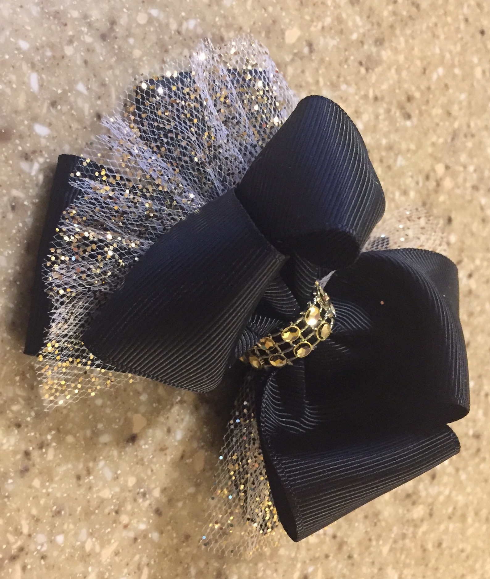 Black Christmas Bows Black and Gold Elegant Bows Fancy Black Etsy