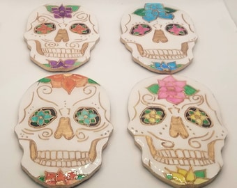 Calavera Sugar Skulls Coasters