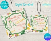 Editable Spa-tacular Teacher Tag , Teacher Appreciation , End of Year Gift Tags for Teacher, Teacher Appreciation Tag ,Canva Template