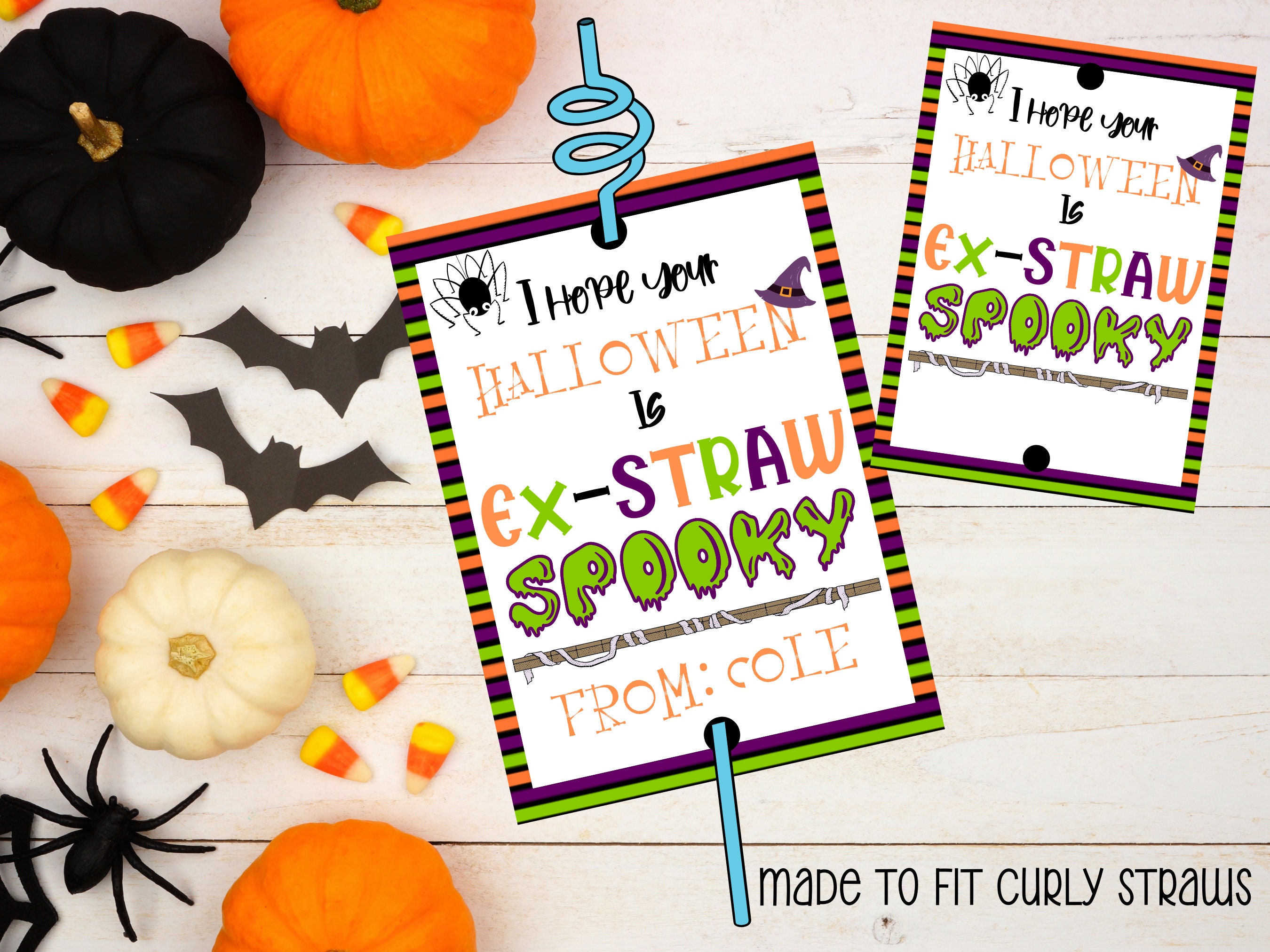 Hope your Halloween is Ex-Straw Spook-tacular Straw Tag Spooktacular S –  Rainy Lain Designs LLC