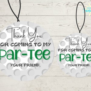 Editable Golf Party Thank You Tag , Golf Party Favor Tag Template, Golf Theme Party, Thank You Tag, Instant Download, Digital Gift Tag