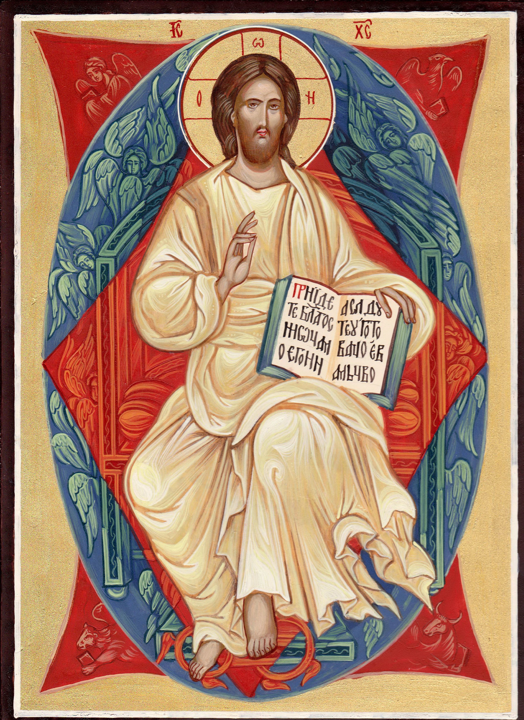 Christ Enthroned in Glory, Jesus Christ, Hand Painted Orthodox Icon,  Orthodox Icon, Orthodox Art, Made to Order - Etsy, image size:2185x3000