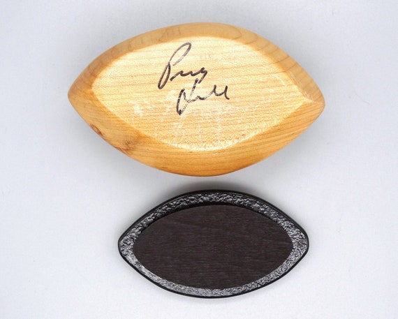 Hand Carved Wooden Box with Green Enamel Lid, Vin… - image 10