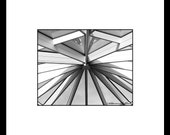 Vermont Visitor Center Sky Light Photograph, Black & White Architectural Photography, Black White Wall Art