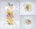 Multi Floral Ruffled Fused Glass Plates, Vintage Floral Art Glass Plates, C Allard Fused Glass Spring Flower Plates 