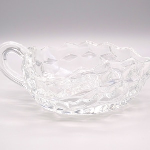Fostoria American Triangle Nappy Dish, Vintage Fostoria American Candy Dish, Fostoria American Nut Dish