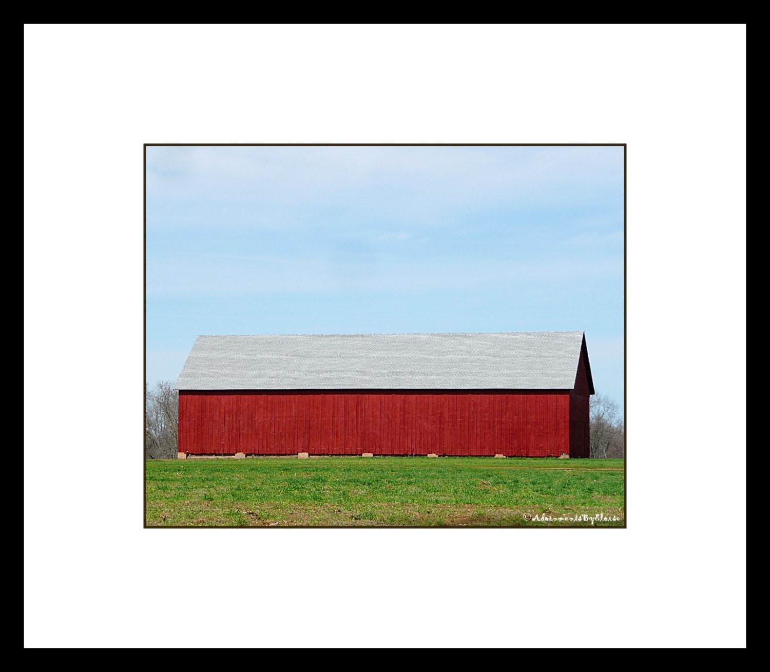 Red Tobacco Barn Photograph, Barn Wall Art, Rustic Photography, Rustic Red  Barn Print