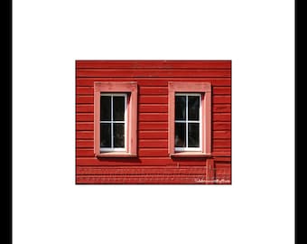 Red Barn Window Photograph, Red Barn Wall Art, Rustic Photography, Rustic Red Barn Print