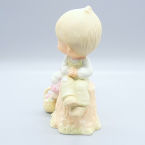 Precious Moments love One Another Original 21 Figurine, Sitting Boy Girl Porcelain Figurine ...