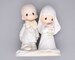 Precious Moments 'The Lord Bless You and Keep You' Figurine, Vintage Bride & Groom Figurine, Porcelain Cake Topper Wedding Figurine 