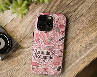 Pink Latina Coquette Phone Case: Bilingual Girl Power