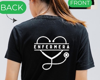 Enfermera Shirt | Unique Gift for Latina Nurses | Perfect for Graduation, Passing NCLEX, or Celebrating Hispanic Nurses Enfermeras