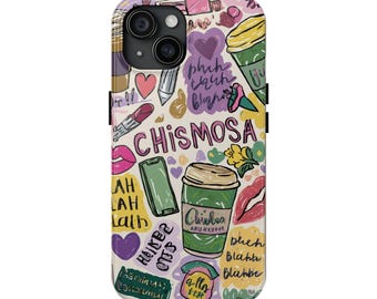 Chismosa Latina Phone Case | Bilingual Doodle Art Cover