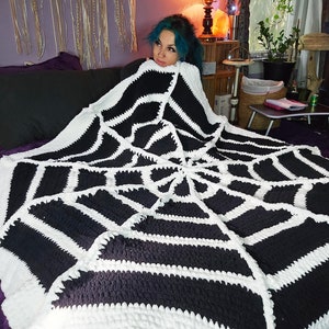 SpiderWeb Rug/Blanket/Throw Crochet PATTERN TUTORIAL