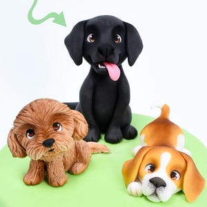 PDF-handledning för hundtårtdekoration med fondant.