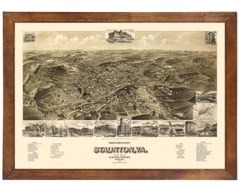 Bridgewater MA 1887 Bird/'s Eye View; 24x36 Print from a Vintage Lithograph