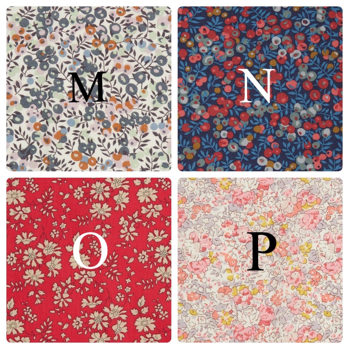 Personalised Liberty fabric initial hanging felt flag. Etsy