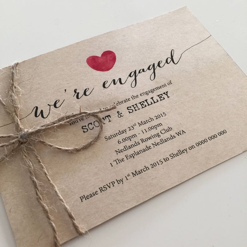 Printable Engagement Party Invitation Engagement Party Etsy Australia