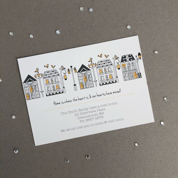 Printable New Home Announcement Card New Home Card Etsy