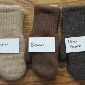 Large Alpaca Knit Mittens: Bouclé Lined Winter Warmth