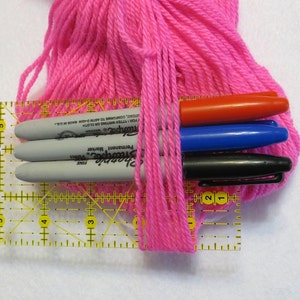 yarn 100% alpaca Hot Pink yarn. 3 ply